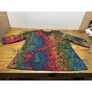 Ali Miles Women's 3XL Multicolor 3/4 Sleeve Top